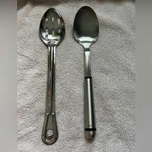 Oneida & Unbranded Stainless Steel Serving Spoon Utensil Set